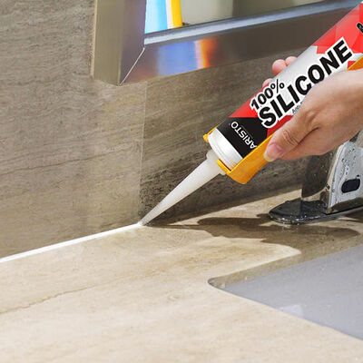 Sigillante di silicone impermeabile resistente alle temperature da -50 a 250°C e resistente agli UV per uso interno ed esterno